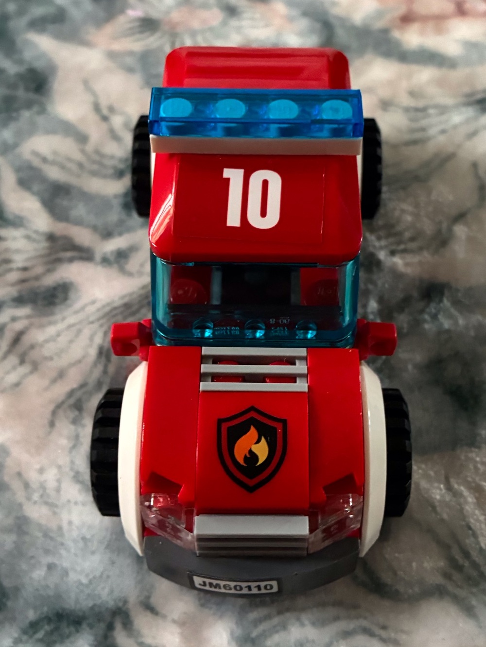 Red Lego firefighter car
